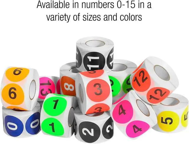 Alt view image 5 of 5 - TAPE LOGIC DL1355 Tape Logic Number Labels, "14", 3" Circle, Fluorescent