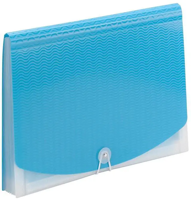 Alt view image 3 of 7 - Smead Poly Expanding File 12 Sections Letter Size Teal/Clear 70869