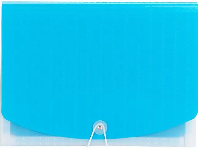 Alt view image 4 of 7 - Smead Poly Expanding File 12 Sections Letter Size Teal/Clear 70869
