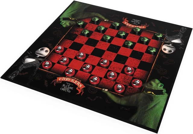 Alt view image 3 of 8 - USAopoly Checkers: Disney Tim Burton The Nightmare Before Christmas (USACK004261)