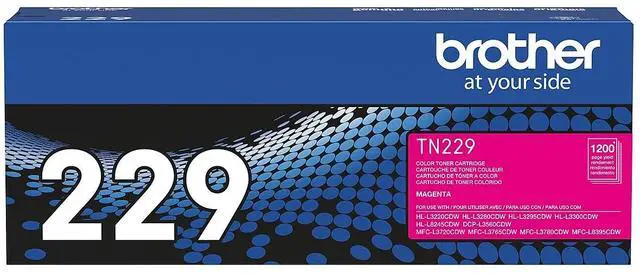 Alt view image 3 of 9 - Brother Genuine TN229M Standard Yield Magenta Toner Cartridge