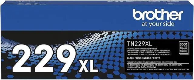 Alt view image 10 of 16 - Brother Genuine TN229XLBK High-yield Black Toner Cartridge