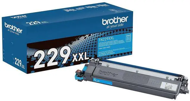 Alt view image 10 of 16 - Brother Genuine TN229XXLC Super High-yield Cyan Toner Cartridge