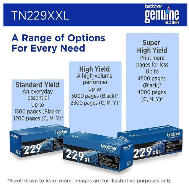 Alt view image 15 of 16 - Brother Genuine TN229XXLM Super High-yield Magenta Toner Cartridge