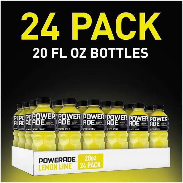 Alt view image 3 of 6 - Powerade Lemon Lime Sports Drink 20 oz. 24 Bottles/Pack (049000003697)