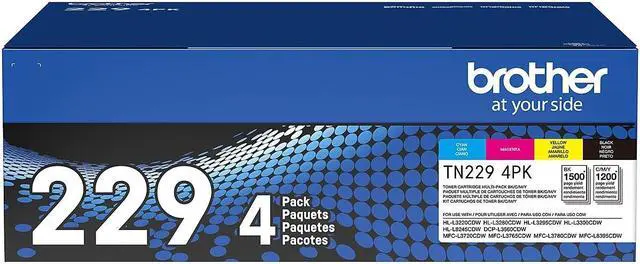 Alt view image 2 of 16 - Brother Genuine TN2294PK Standard Yield Toner Cartridge B/C/M/Y Multi-Pack