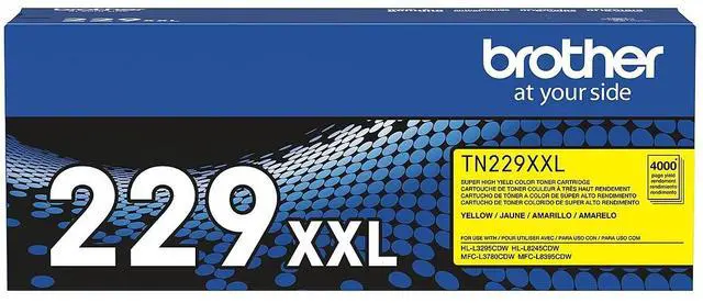 Alt view image 10 of 16 - Brother Genuine TN229XXLY Super High-yield Yellow Toner Cartridge