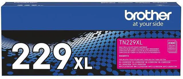 Alt view image 10 of 16 - Brother Genuine TN229XLM High-yield Magenta Toner Cartridge