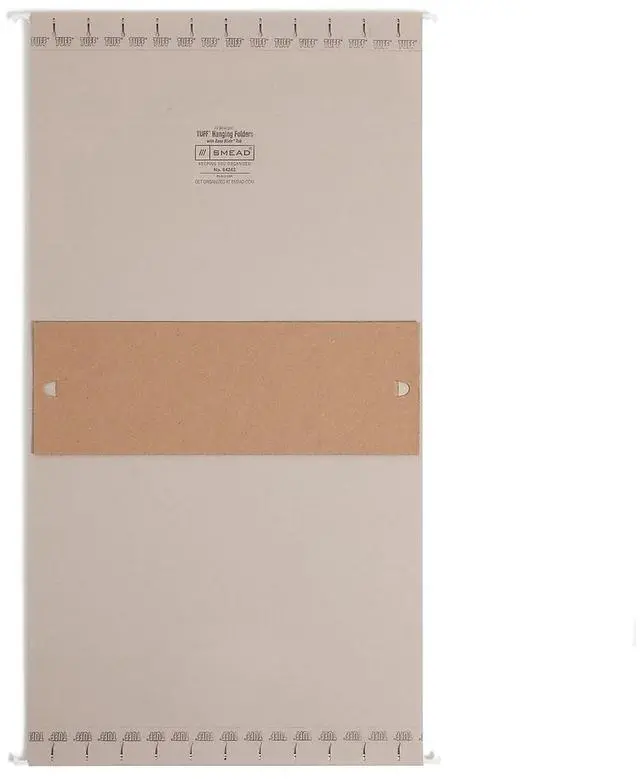 Alt view image 3 of 6 - Smead Heavy Duty TUFF Box Bottom Hanging File Folder 4" Expansion 1-Tab Letter Size Steel Gray 18/Box (64242)