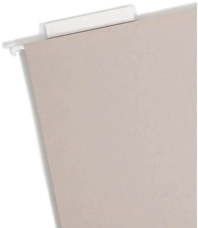 Alt view image 4 of 6 - Smead Heavy Duty TUFF Box Bottom Hanging File Folder 4" Expansion 1-Tab Letter Size Steel Gray 18/Box (64242)