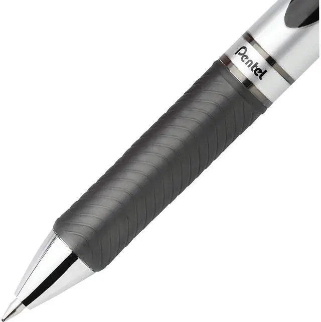 Alt view image 6 of 7 - Pentel EnerGel RTX Black Ink Retractable Gel Pen, 0.7 mm, 5/Pack (PENBL77BP5A)