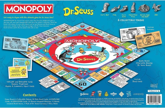 Alt view image 3 of 14 - MONOPOLY Dr. Seuss Board Game (USAMN154000)