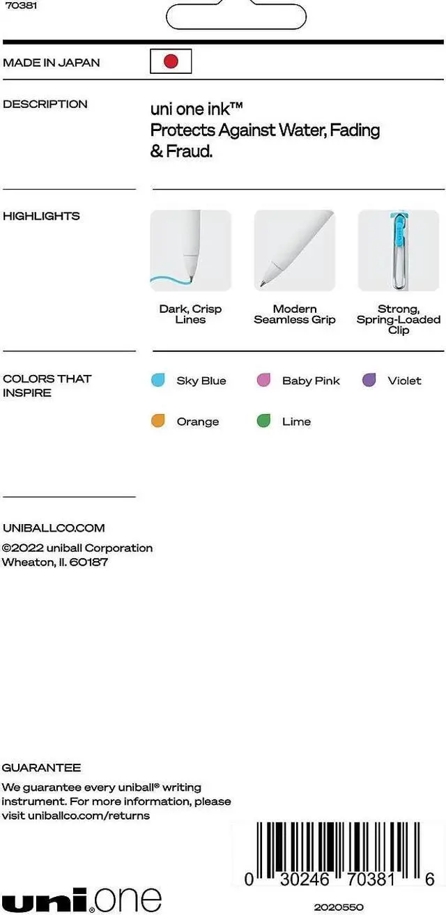 Alt view image 4 of 14 - uni-ball uni one Retractable Gel Pens Medium Point 0.7mm Assorted Ink 5/Pack (70381)