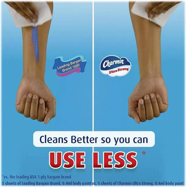 Alt view image 4 of 8 - Charmin Ultra Strong Super Mega Toilet Paper 2-Ply White 363 Sheets/Roll 12 Rolls/Pack (04311)