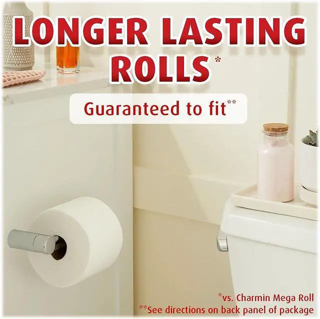 Alt view image 7 of 8 - Charmin Ultra Strong Super Mega Toilet Paper 2-Ply White 363 Sheets/Roll 12 Rolls/Pack (04311)