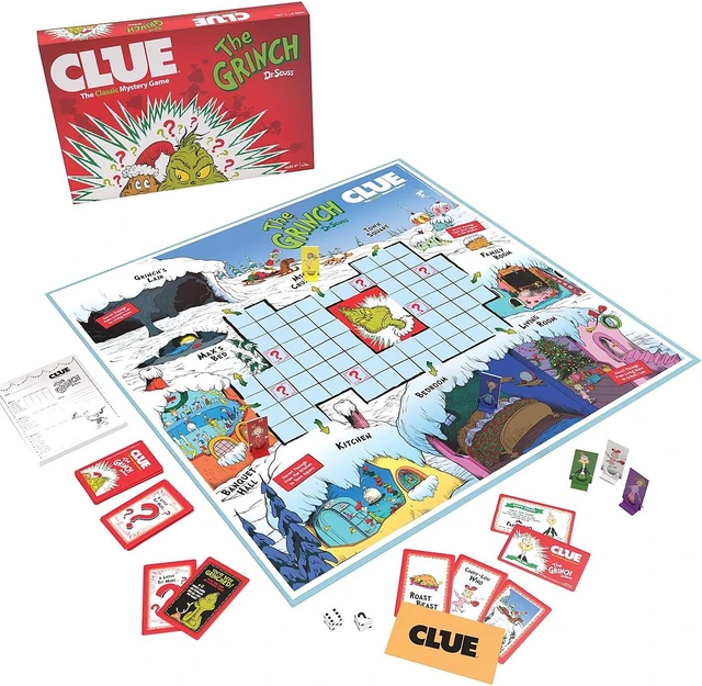 Main image of CLUE The Grinch Mystery Board Game (USACL154779)