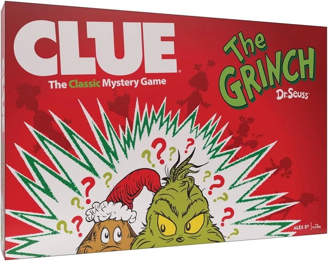 Alt view image 2 of 6 - CLUE The Grinch Mystery Board Game (USACL154779)