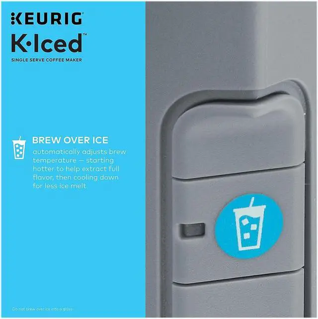Alt view image 4 of 14 - Keurig K-Iced Single Serve Coffee Maker Arctic Gray (5000371871)