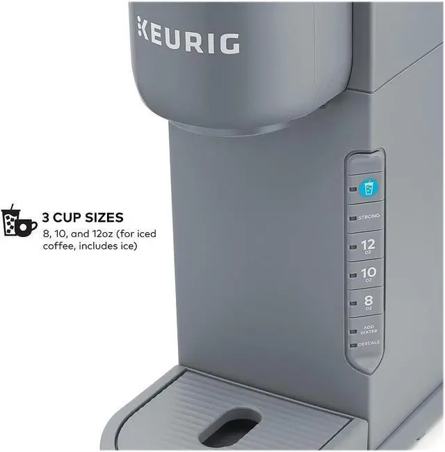 Alt view image 7 of 14 - Keurig K-Iced Single Serve Coffee Maker Arctic Gray (5000371871)