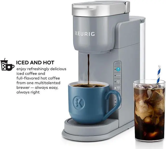 Alt view image 5 of 14 - Keurig K-Iced Single Serve Coffee Maker Arctic Gray (5000371871)