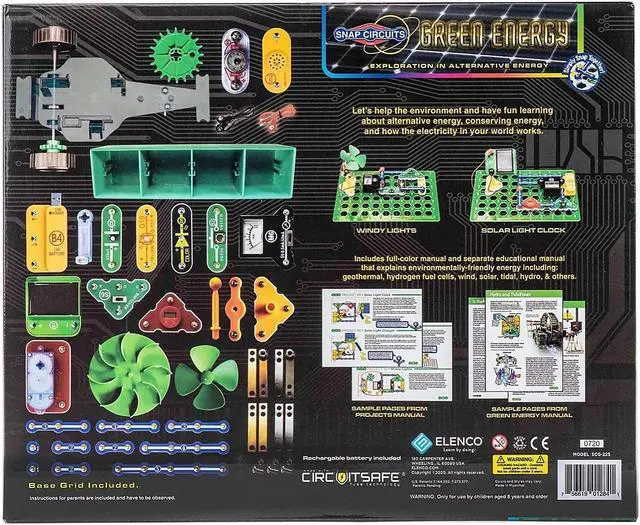 Alt view image 5 of 9 - SCG-225 - SNAP CIRCUITS GREEN ENERGY