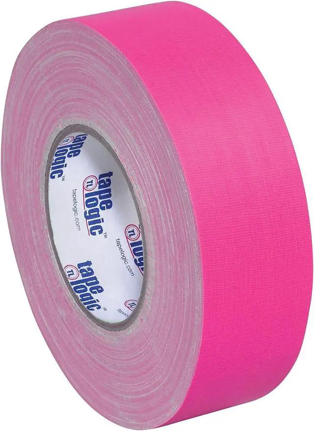 Alt view image 3 of 4 - Tape Logic T9874FP 2 in. x 50 Yards Fluorescent Pink Tape Logic 11 mil Gaffers Tape - 24 Per Case