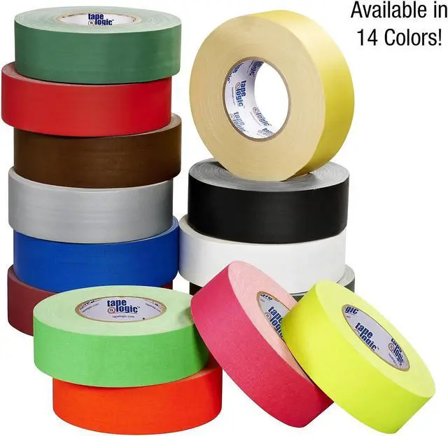Alt view image 4 of 4 - Tape Logic T9874FG 2 in. x 50 Yards Fluorescent Green Tape Logic 11 mil Gaffers Tape - 24 Per Case