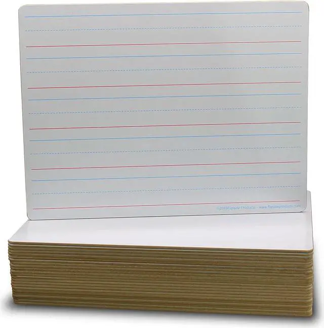 Alt view image 4 of 13 - Double Sided Dry Erase Boards 24Pk 9X12