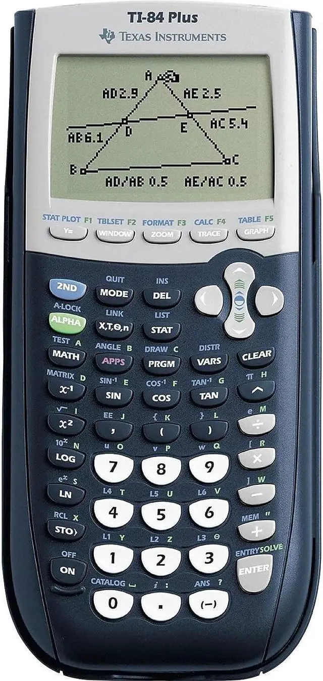 Main image of Texas Instruments TI-84 Plus Graphing Calculator, Black (84PL/FC/1L1/A1)