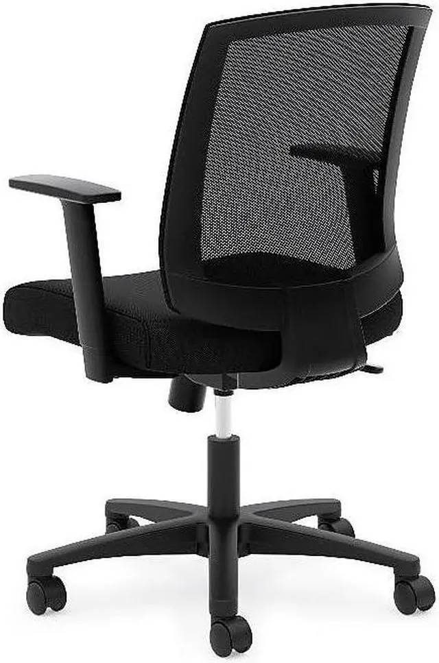 Alt view image 13 of 15 - Basyx VL511 Mesh Mid-Back Task Chair with Arms Black VL511LH10