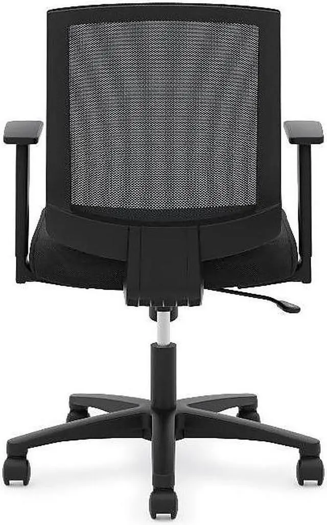 Alt view image 12 of 15 - Basyx VL511 Mesh Mid-Back Task Chair with Arms Black VL511LH10