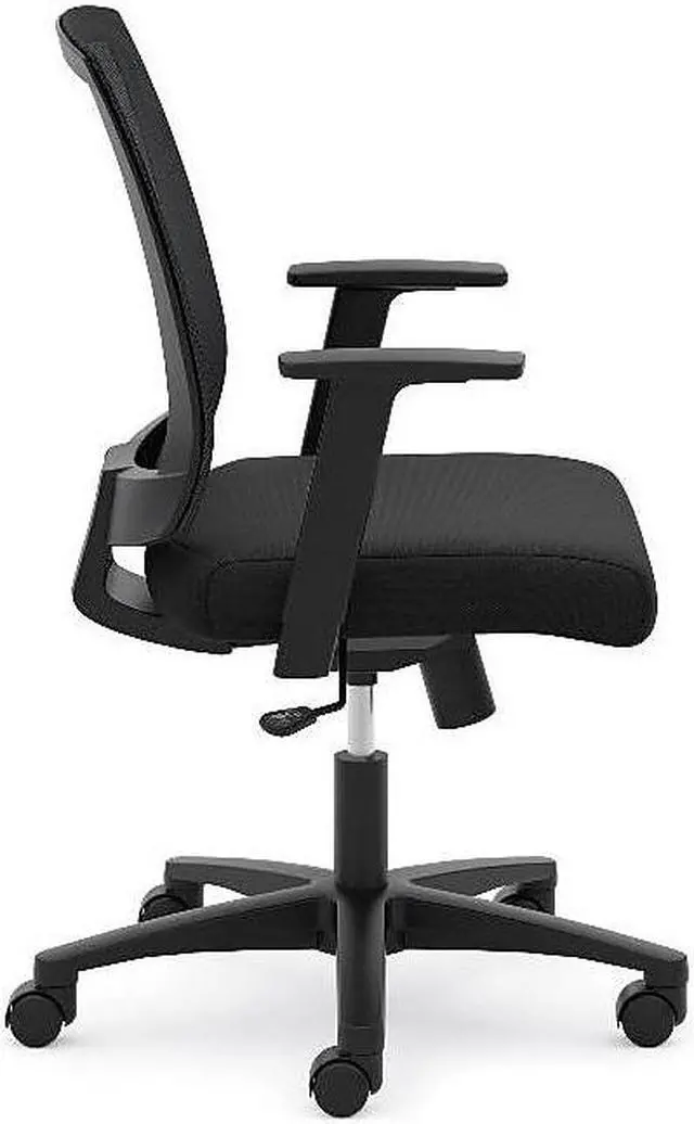 Alt view image 15 of 15 - Basyx VL511 Mesh Mid-Back Task Chair with Arms Black VL511LH10