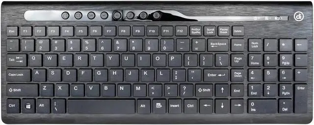 Alt view image 6 of 11 - Digital Innovations 4270100 USB Wireless Keyboard and Optical EasyGlide Mouse Black (4270100)