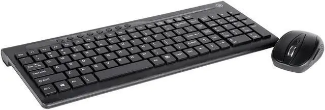 Alt view image 9 of 11 - Digital Innovations 4270100 USB Wireless Keyboard and Optical EasyGlide Mouse Black (4270100)