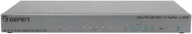 Alt view image 2 of 14 - Gefen Ultra Hd 600 Mhz 1:8 Splitter For Hdmi W/ Hdr