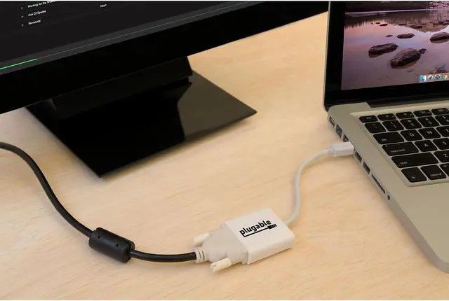 Alt view image 7 of 10 - Plugable Mini DisplayPort (Thunderbolt 2) to DVI Adapter (Supports Mac, Windows, Linux Systems and Displays up to 1920x1200@60Hz, Passive).