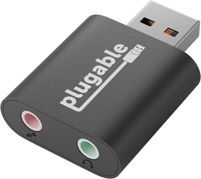 Alt view image 11 of 17 - Plugable USB Audio Adapter with 3.5mm Speaker-Headphone and Microphone Jack, Add an External Stereo Sound Card to Any PC, Compatible with Windows, Mac, and Linux