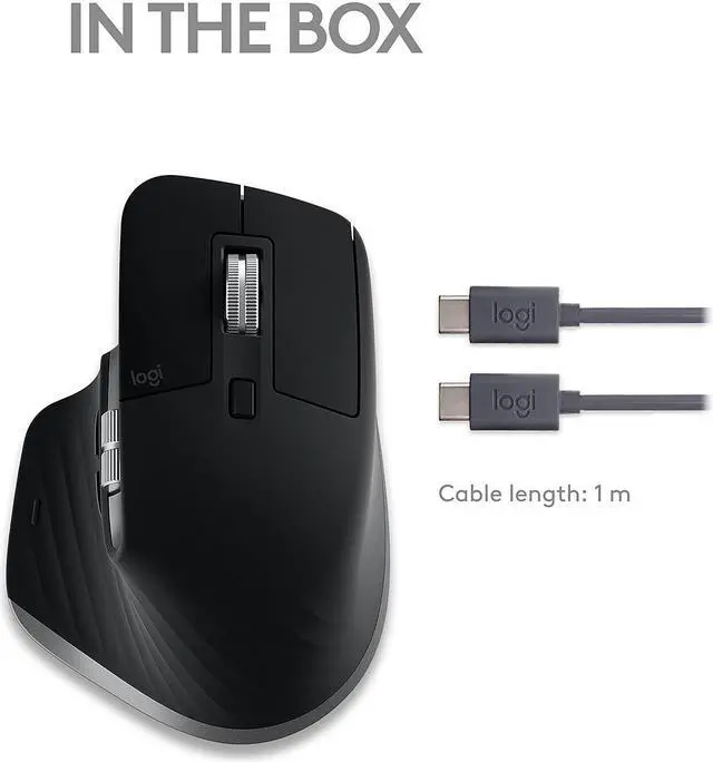 Alt view image 18 of 20 - Logitech MX Master 3S Wireless Mouse for Mac (Space Gray)