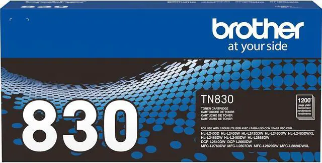 Alt view image 4 of 10 - Brother TN830 Toner Cartridge Standard Yield Black