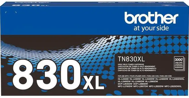 Alt view image 2 of 10 - TN830XL High-Yield Toner 3000 Page-Yield Black