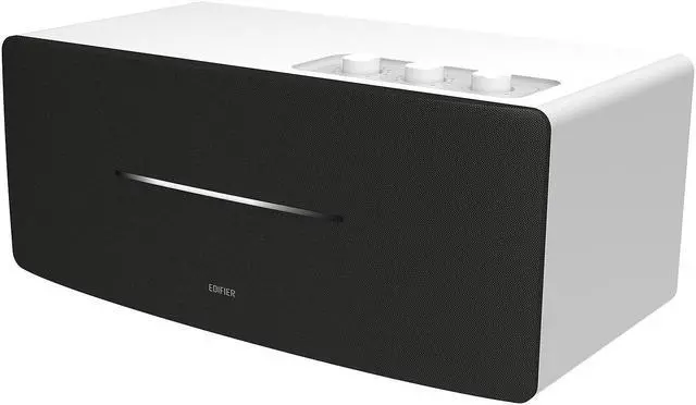 Alt view image 7 of 9 - Edifier D12 Tabletop Speaker - Integrated Desktop Stereo Bluetooth Speaker - Wireless Computer Speaker for Desktop Use- 70 Watts RMS with Subwoofer Line Out - White Enclosure