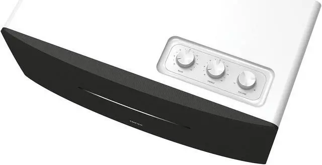 Alt view image 9 of 9 - Edifier D12 Tabletop Speaker - Integrated Desktop Stereo Bluetooth Speaker - Wireless Computer Speaker for Desktop Use- 70 Watts RMS with Subwoofer Line Out - White Enclosure
