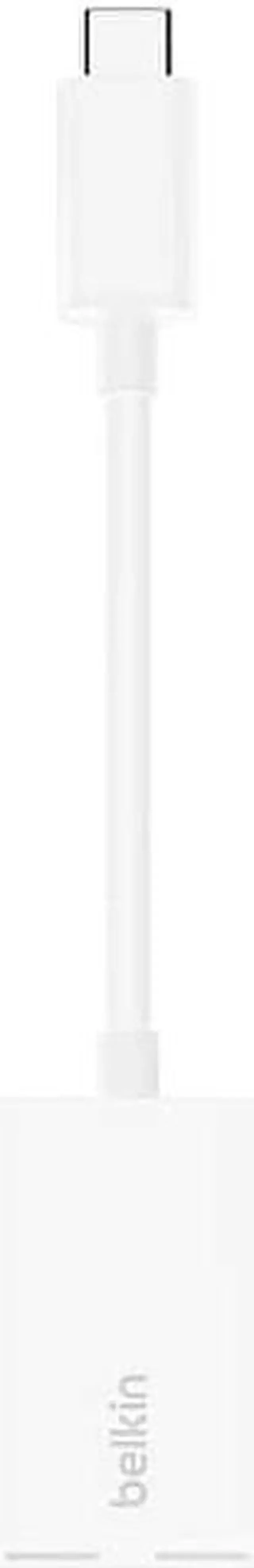 Alt view image 2 of 4 - Belkin RockStar USB-C to USB-C Audio Adapter White (F7U081btWH)