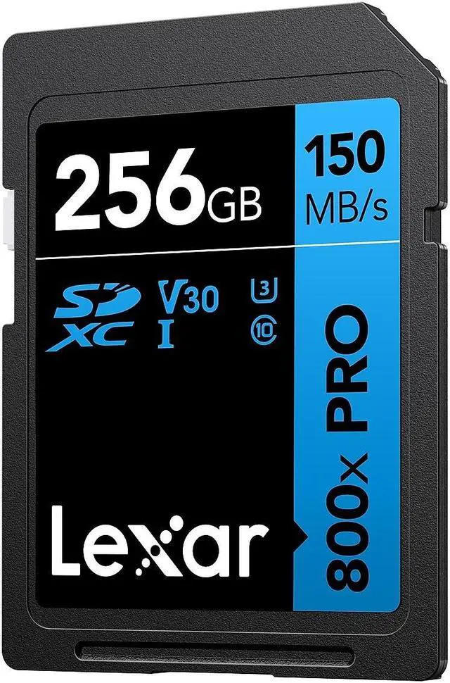 Alt view image 2 of 20 - Lexar High-Performance 800x PRO BLUE Series 256GB SDXC Memory Card Class 10 UHS-I V30 (LSD0800P256G-BNNNU)