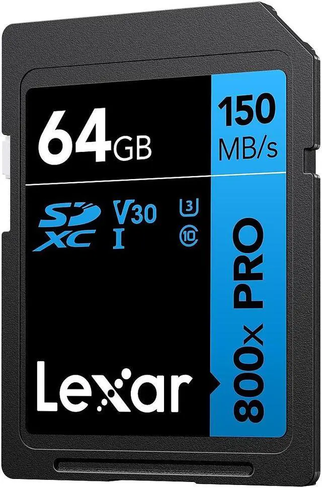 Alt view image 2 of 10 - Lexar High-Performance 800x PRO BLUE Series 64GB SDXC Memory Card Class 10 UHS-I V30 (LSD0800P064G-BNNNU)