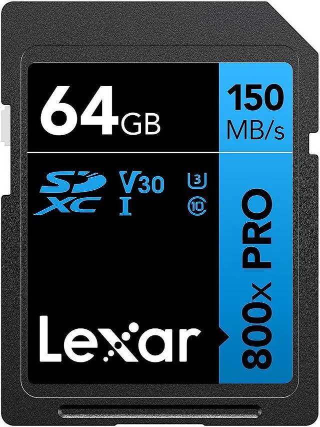 Main image of Lexar High-Performance 800x PRO BLUE Series 64GB SDXC Memory Card Class 10 UHS-I V30 (LSD0800P064G-BNNNU)