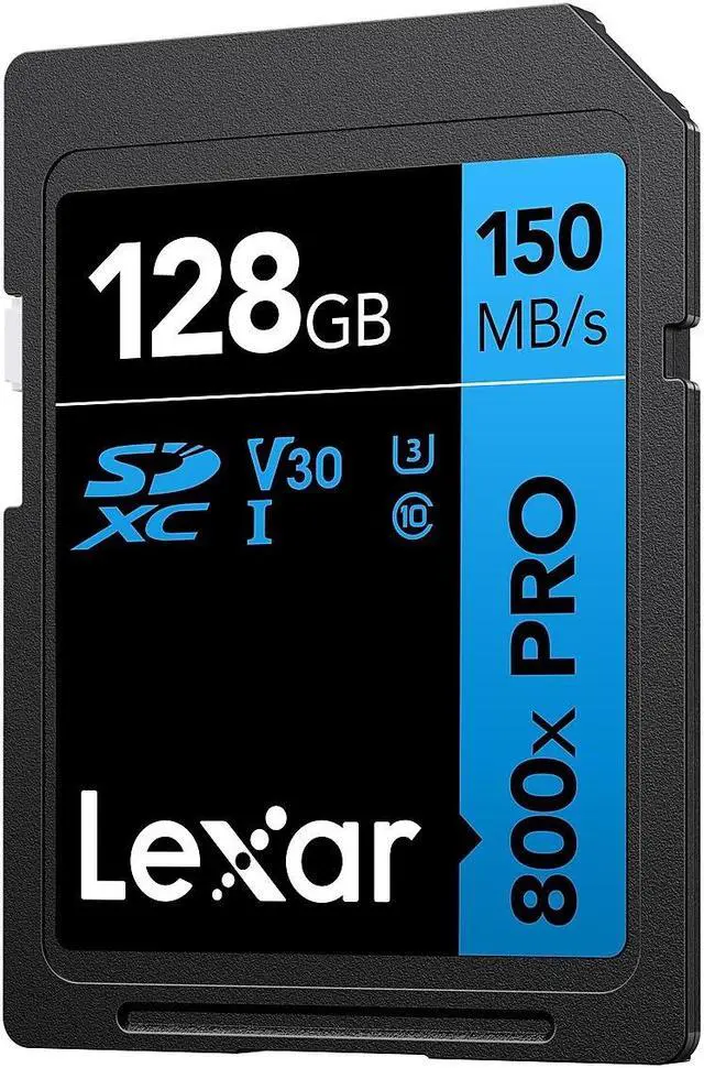 Alt view image 2 of 20 - Lexar High-Performance 800x PRO BLUE Series 128GB SDXC Memory Card Class 10 UHS-I V30 (LSD0800P128G-BNNNU)
