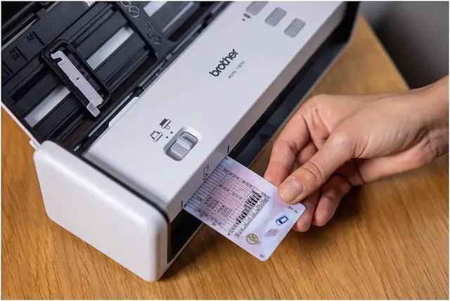 Alt view image 3 of 6 - Brother ADS-1300 Compact Desktop Document Scanner White/Black (ADS1300)