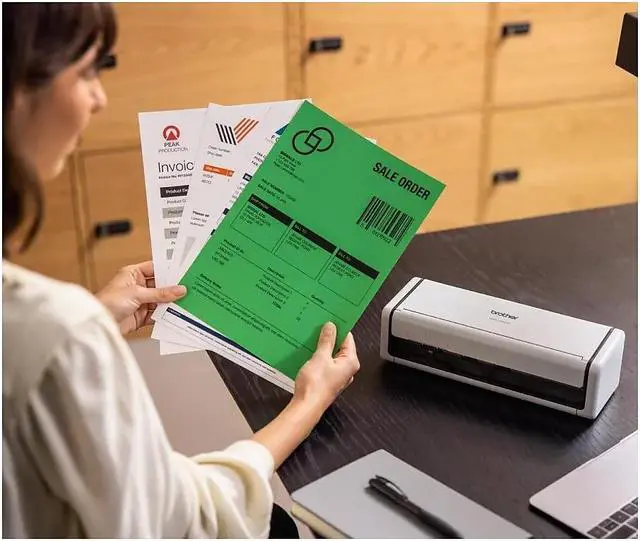 Alt view image 5 of 6 - Brother ADS-1300 Compact Desktop Document Scanner White/Black (ADS1300)