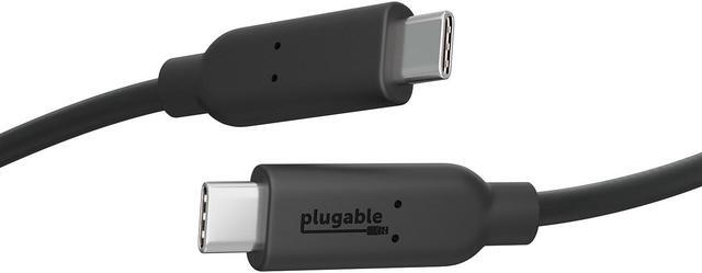 Alt view image 9 of 13 - Plugable 10Gbps USB C to USB C Cable, 3.3 feet (1 Meter), 5A, USB-IF Certified, USB 3.1 Gen 2 Type-C - Driverless